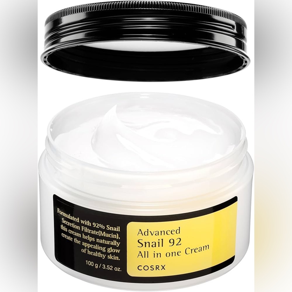 NWT COSRX Snail Mucin 92% Face Moisturizer, 3.52 Oz Lightweight Moisturing Cream